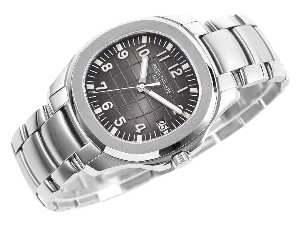 Aquanaut Date Stainless Steel with Rhodium Dial (40mm)