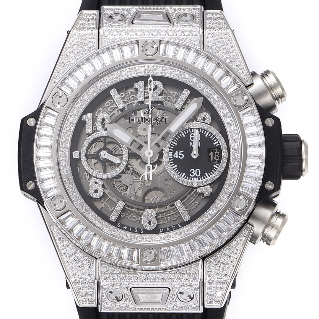 BIG BANG Unico Titanium Alloy Case with Diamonds and Grey Dial (44MM)