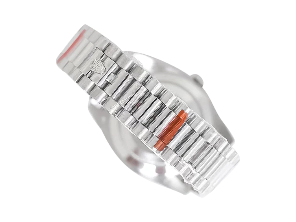 Day-Date 40 White Gold 'President' with Grey Dial and Fluted Bezel