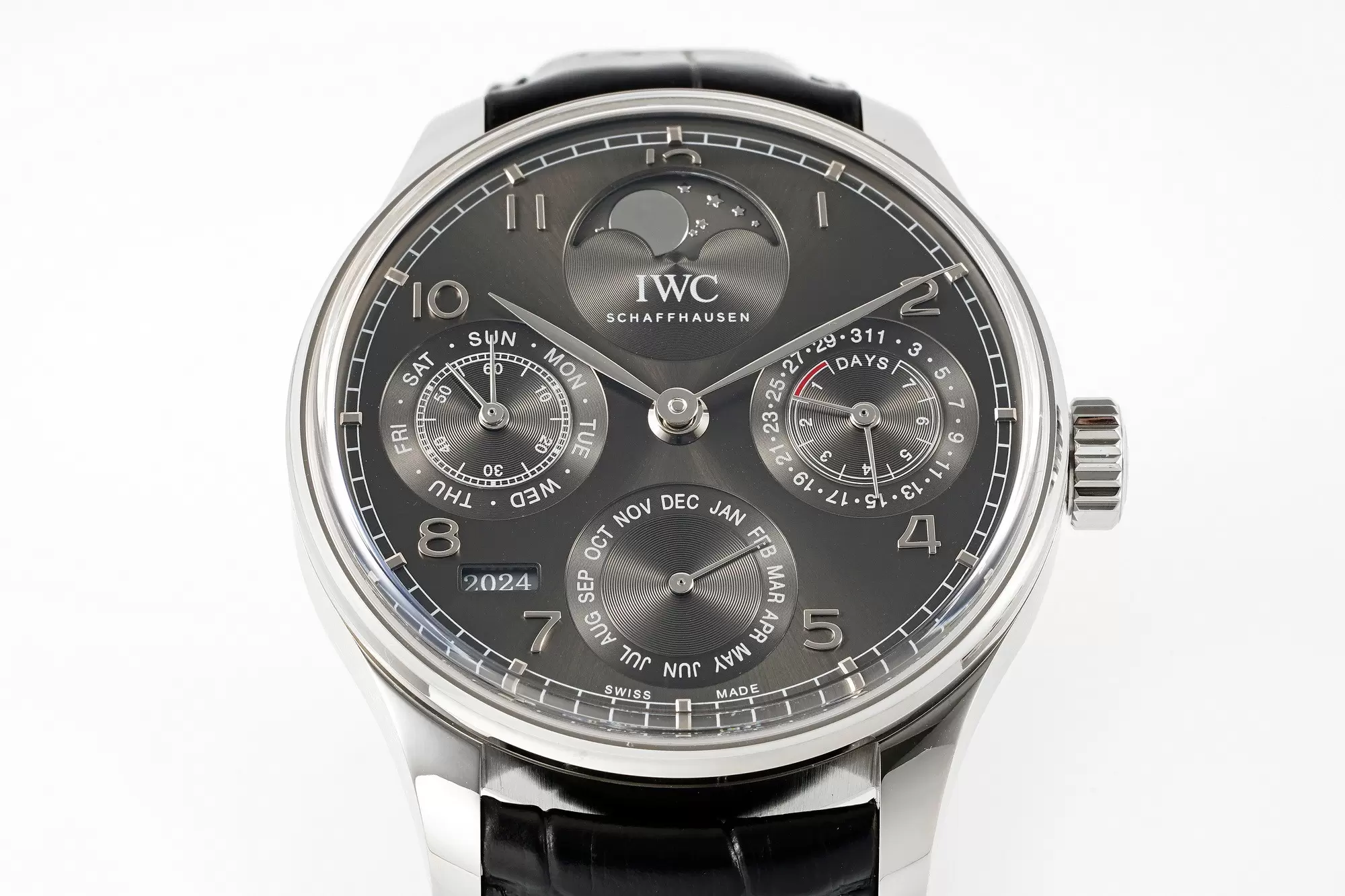 IWC Portugieser Eternal Calendar 18 ct White Gold Case With White Dial (44.2mm)