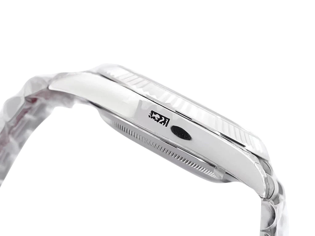 Day-Date 40 White Gold 'President' with Green Dial (Roman Numerals) and Fluted Bezel