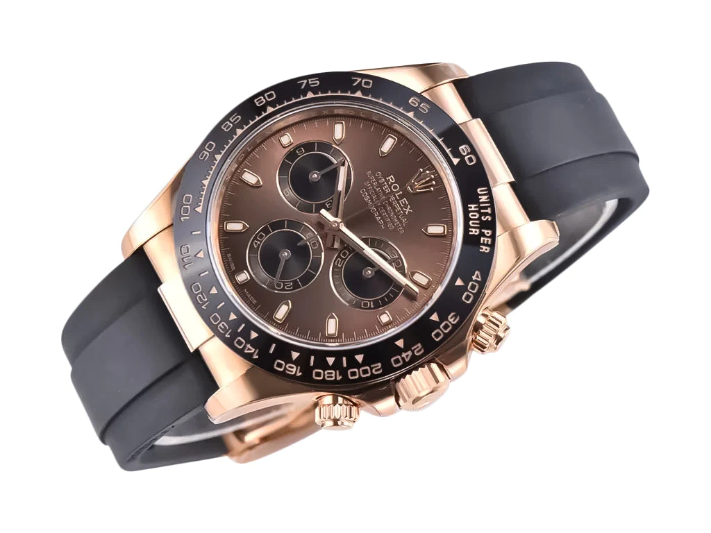 Cosmograph Daytona Rose Gold Oysterflex with Chocolate Dial