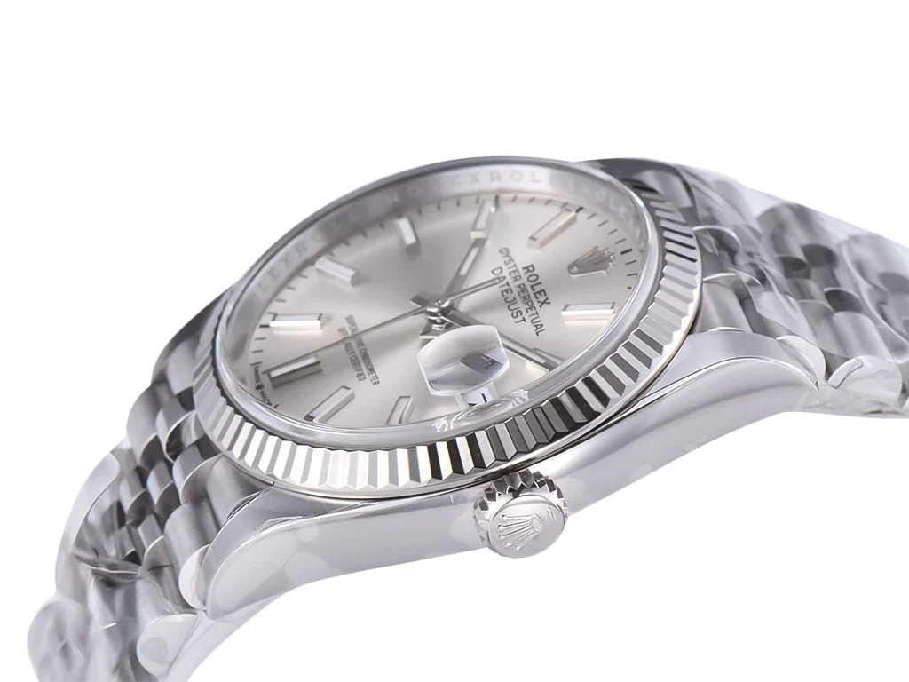 Datejust 36 Stainless Steel on Jubilee with Silver Dial and Fluted Bezel