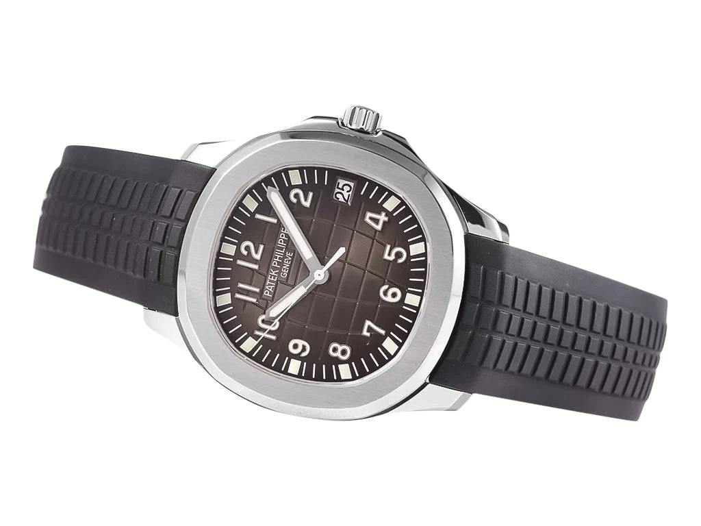 Aquanaut Stainless Steel with Black Dial (38mm)
