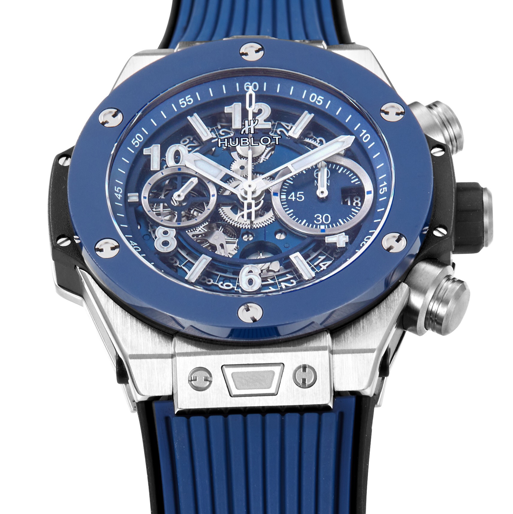 BIG BANG Unico Titanium Alloy Case with Ceramic Bezel and Blue Dial (44MM)