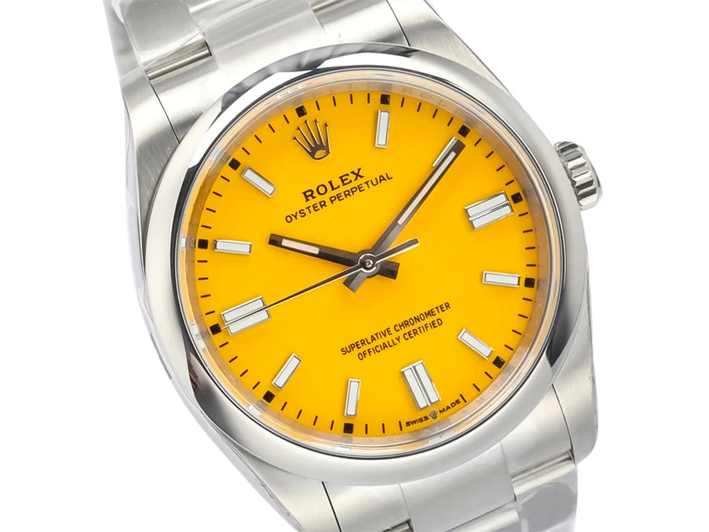 Oyster Perpetual 36 Stainless Steel with Yellow Dial