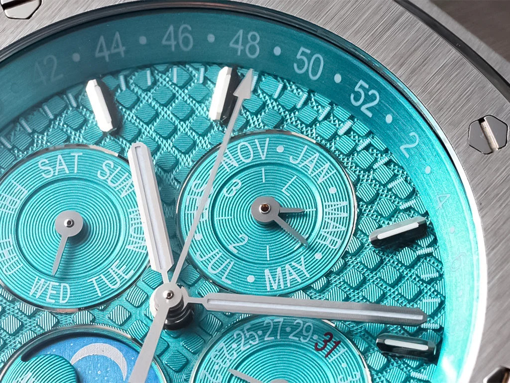 Royal Oak 'Perpetual Calendar' Stainless Steel UAE with Turquoise Dial (41mm)