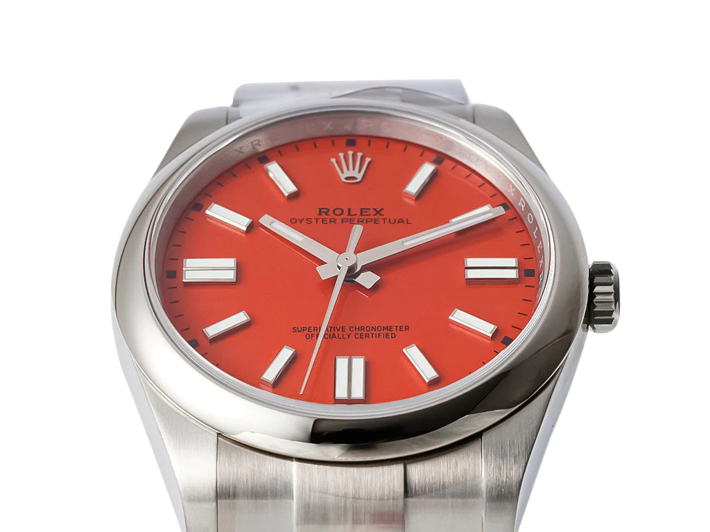 Oyster Perpetual 41 Stainless Steel with Red Dial