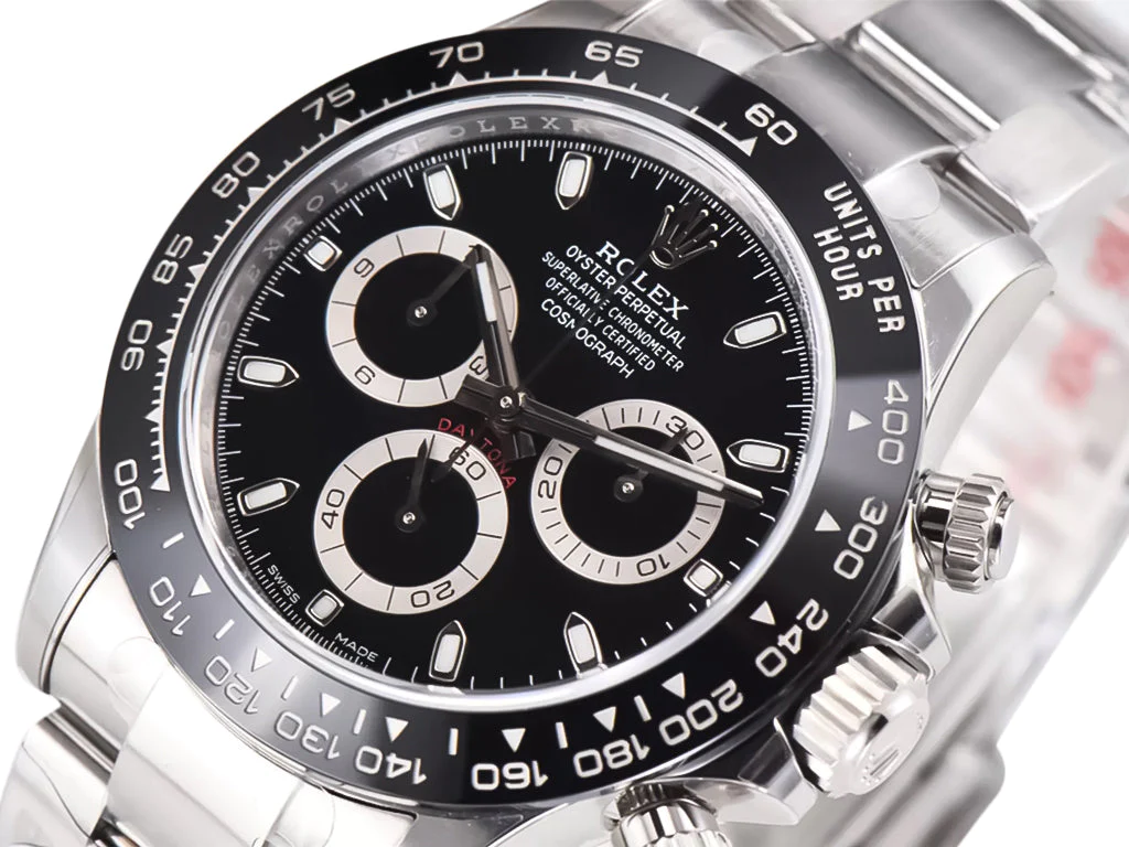 Cosmograph Daytona Stainless Steel with Black Dial