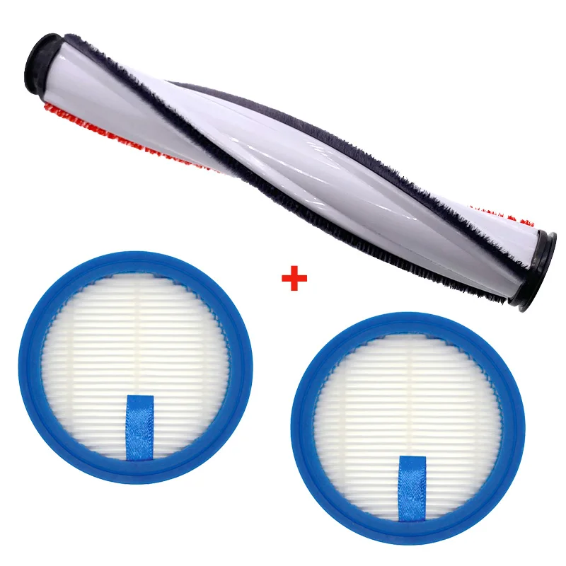1 Pcs Roller Brush +2 Pcs Hepa For Puppy T10 Plus/Mixing/Youth/ Turbo Vacuum Cleaner Spare Parts