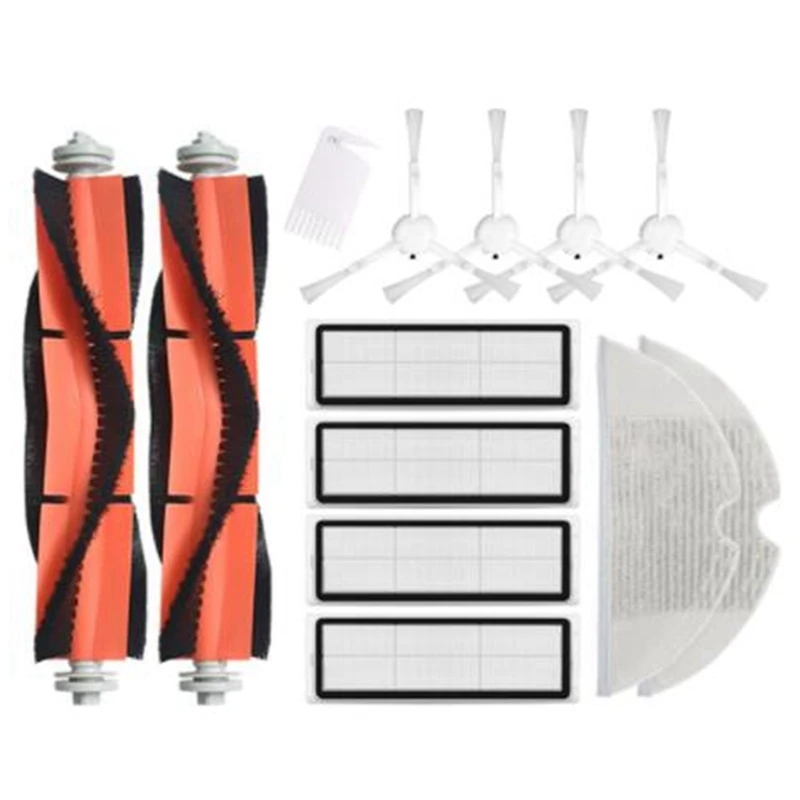 Main Brush Mop Side Brush Filter For Replacement Parts Of Xiaomi 1C Stytj01Zhm Robot Vacuum Cleaner