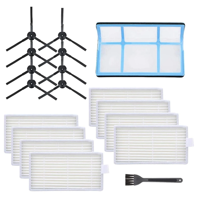 Replacement Parts For V3 V3S V5 V5S Pro Robotic Vacuum Cleaner, Accessories Kit Includes Filter