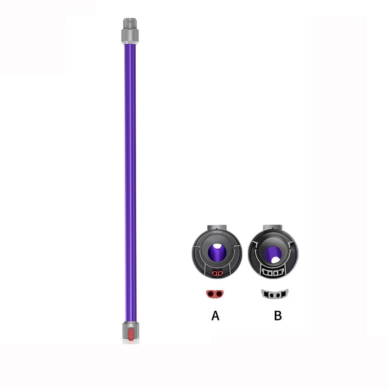 Extension Rod For Dyson V6/Dc58/59/61/62 Straight Pipe Metal Extension Bar Handheld Wand Tube,Purple