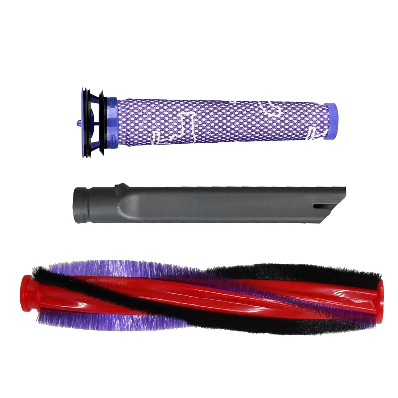 Brush Roller Prefilter Crevice Tool For Dyson V6 Dc59 Dc62 Sv03 Cleaner Brush