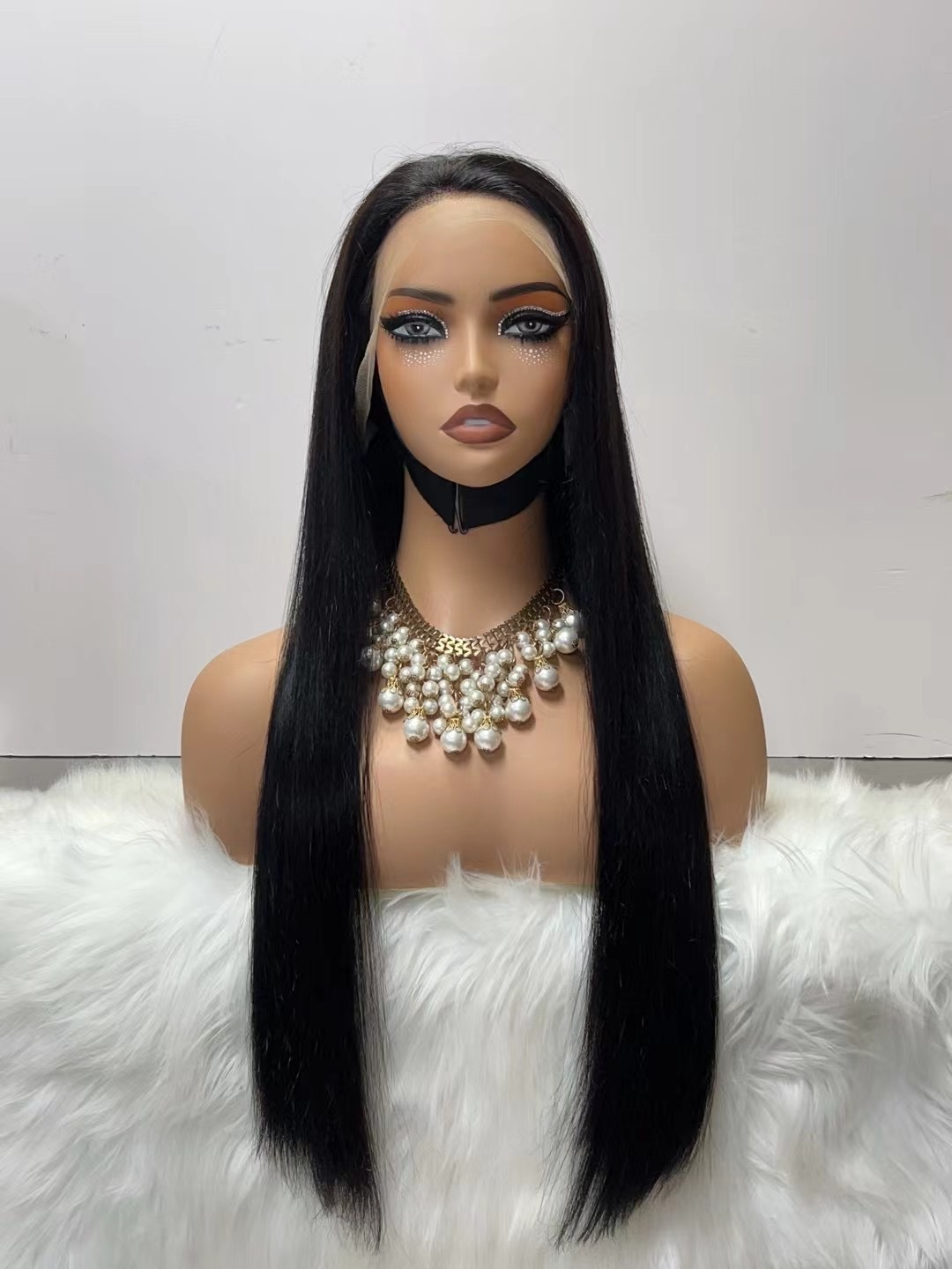 BL Bone Straight Double Drawn 13x4 Lace Frontal Human Hair Wigs Straight 10-26 inches Transparent Lace Front Closure Wig Brazilian For Women