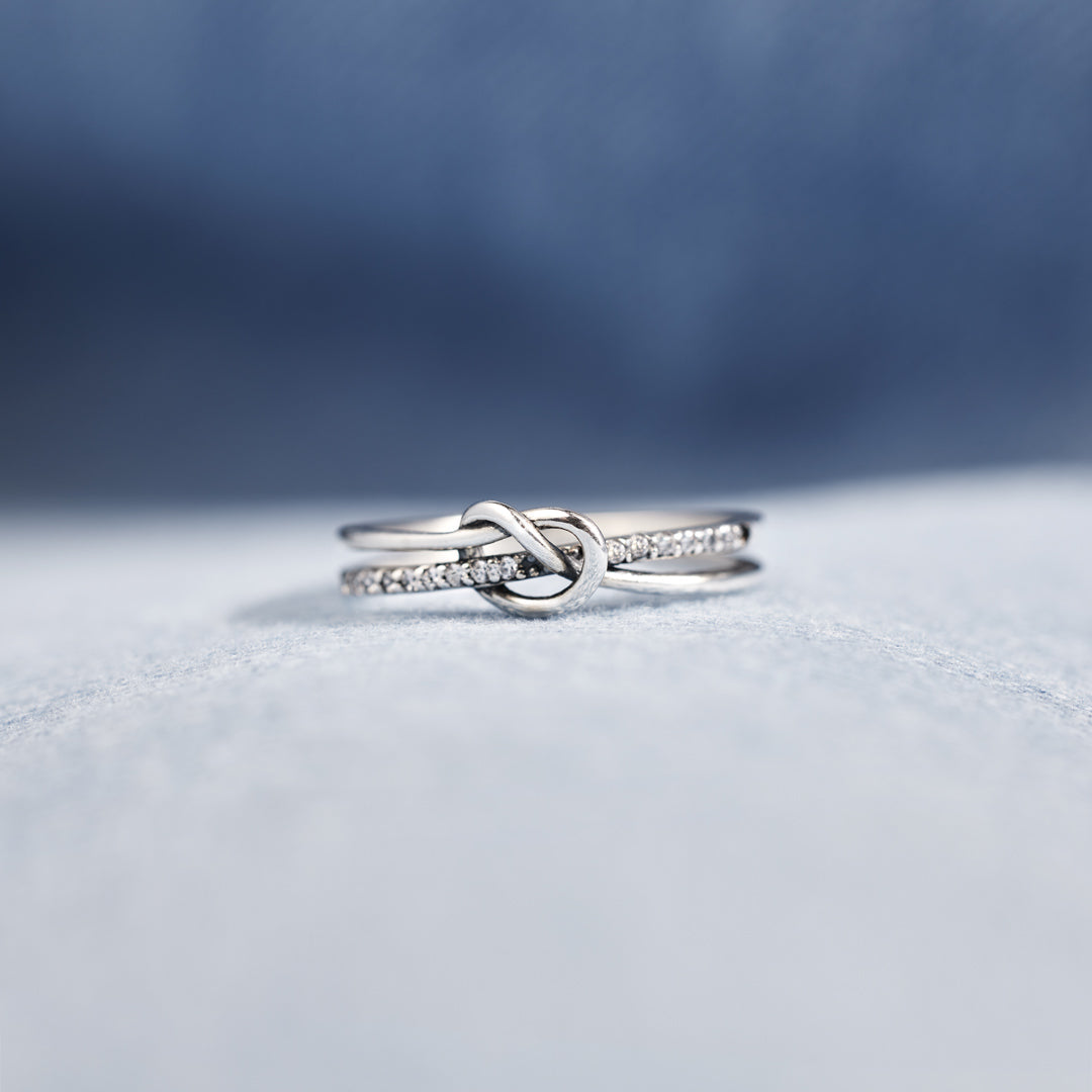 Forever Loved Double Band Knot Ring