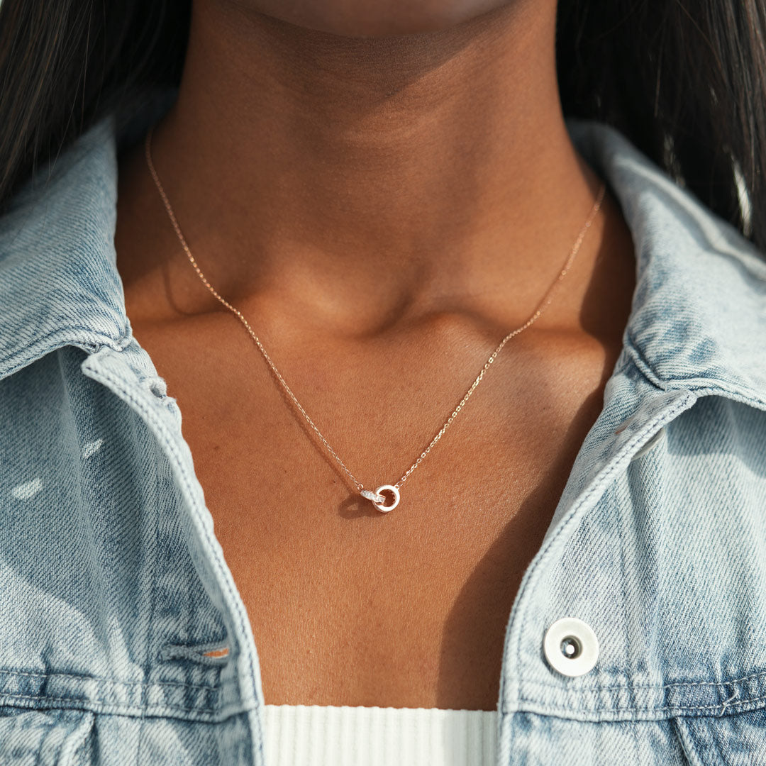 Thank You For Being There Linking Necklace