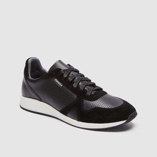 Winnie II Black/White Suede