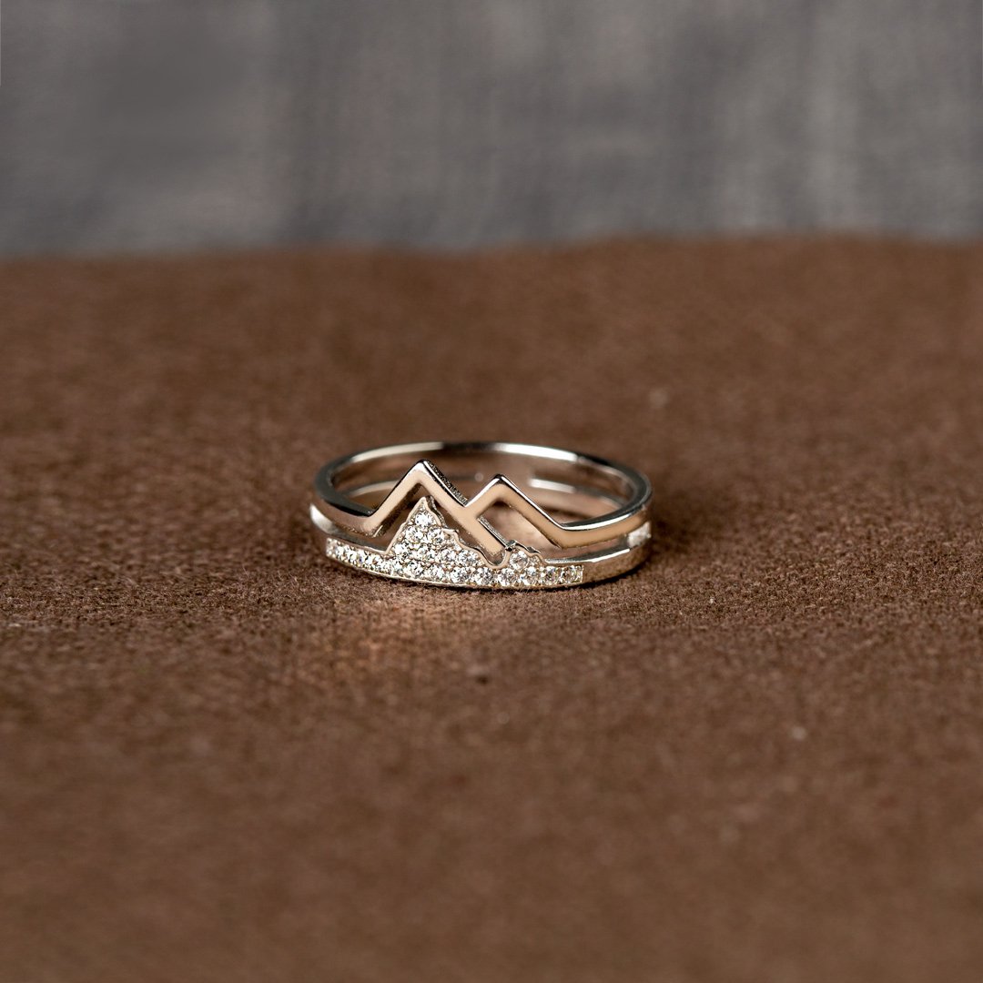 Pavé Mountain Ring