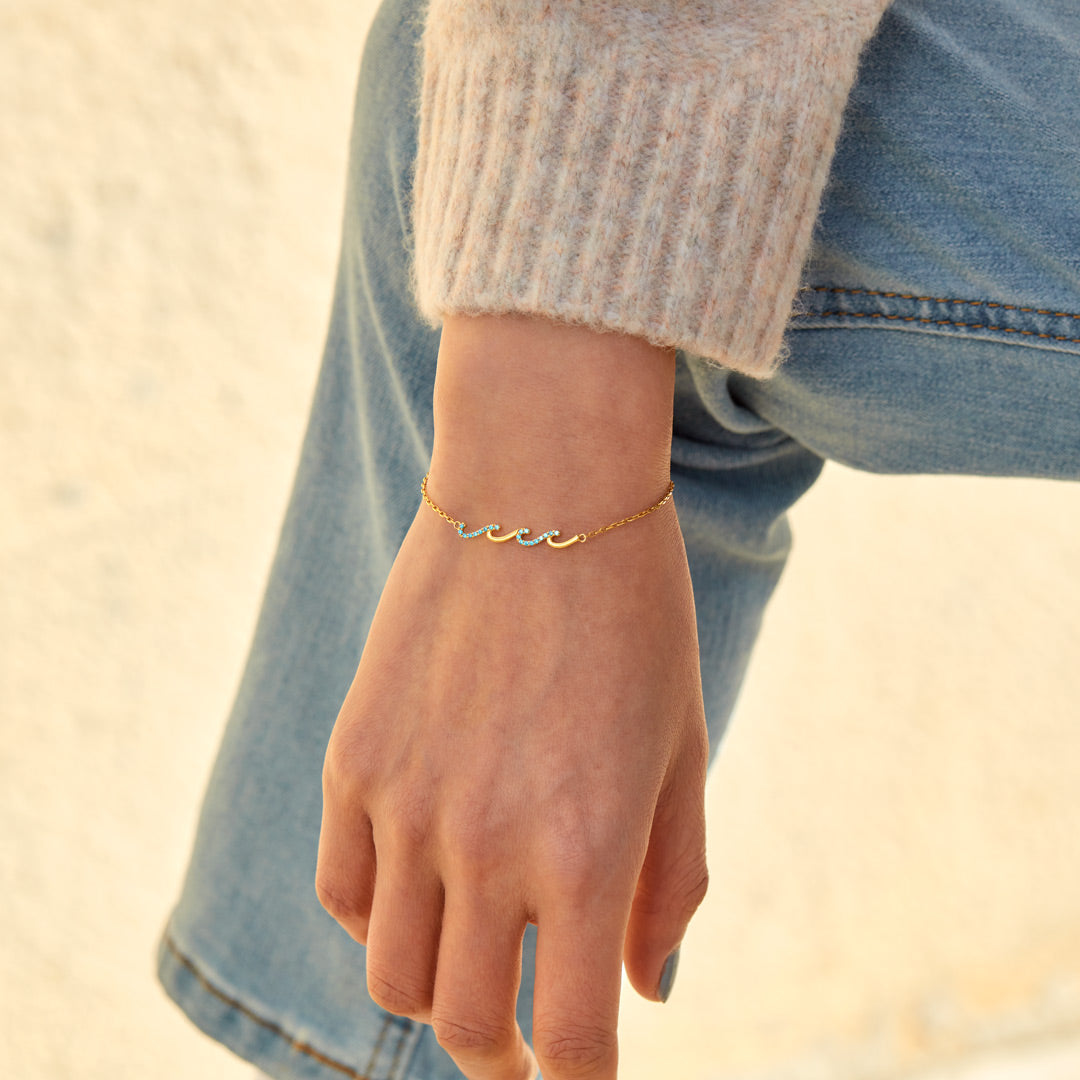 Best Friends Triple Wave Bracelet