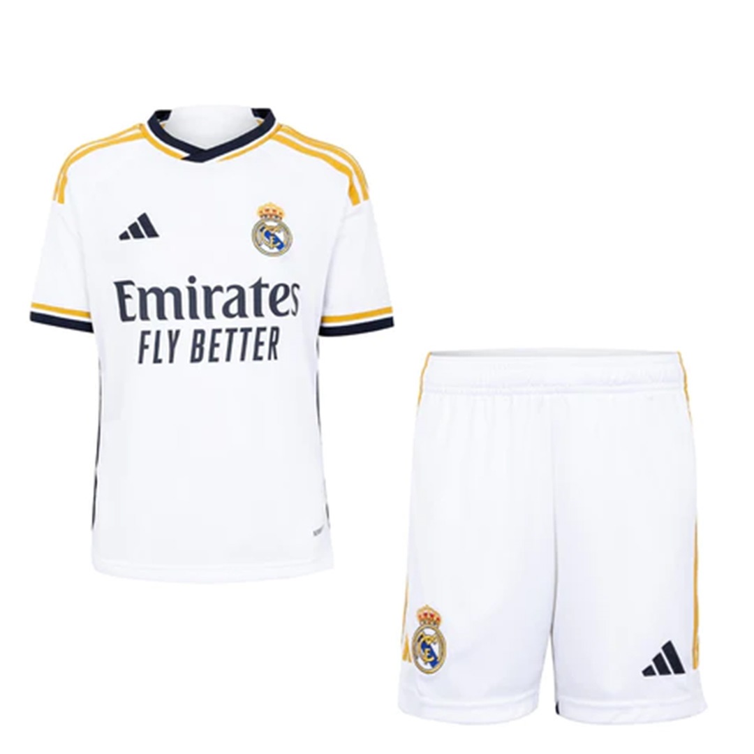 Kids Real Madrid Home Jersey Kit 2023/24