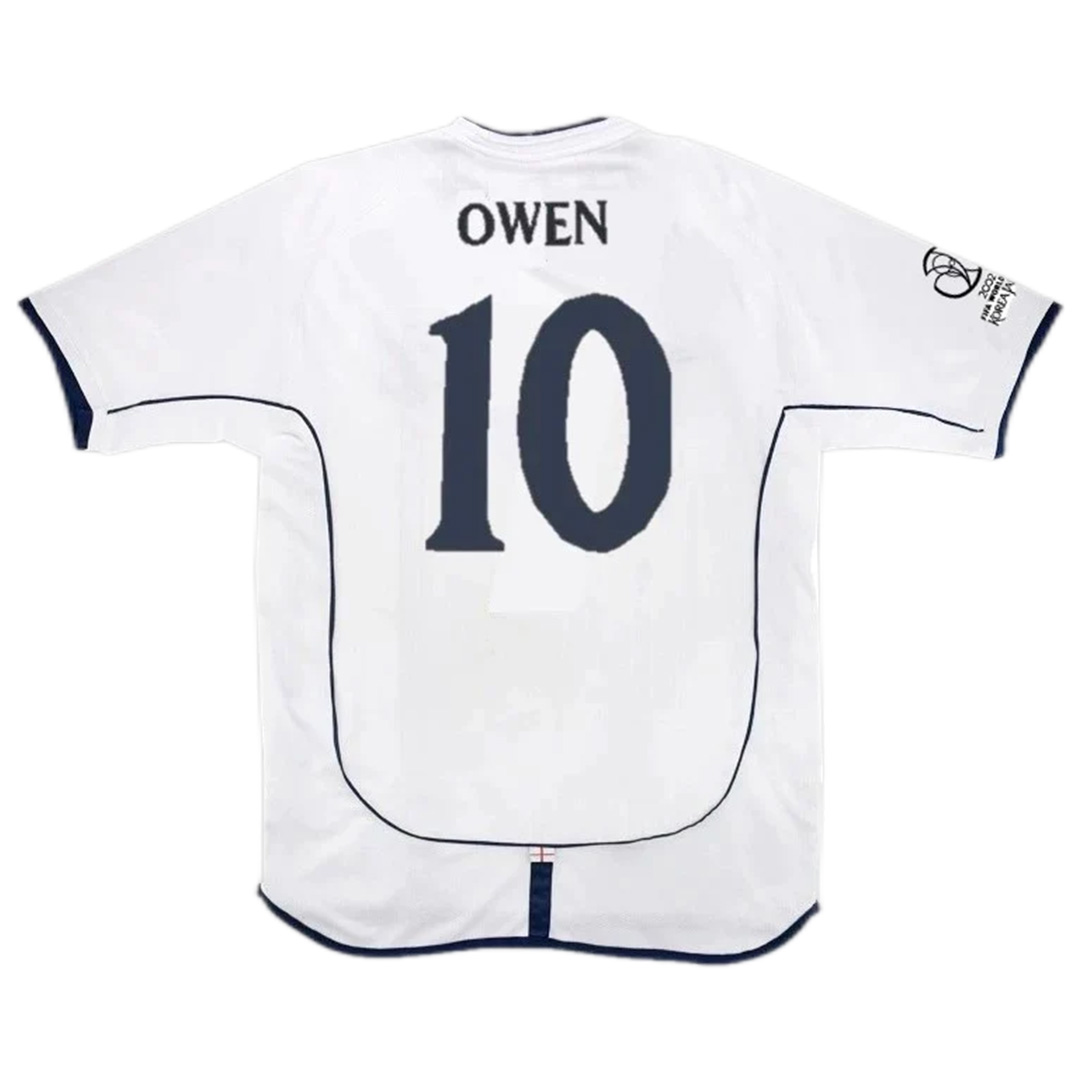 England Owen #10 Retro Jersey Home Replica World Cup 2002