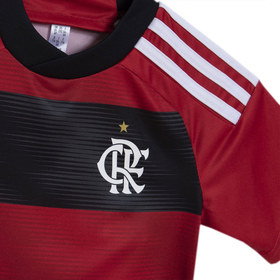 Kids CR Flamengo Home Jersey Kit Replica 2023/24