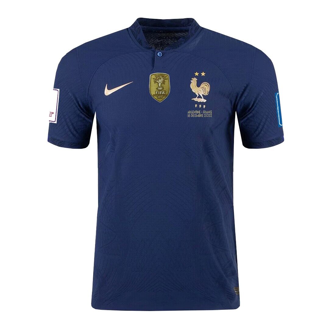 France World Cup Final Edition Jersey Home Player Version 2022