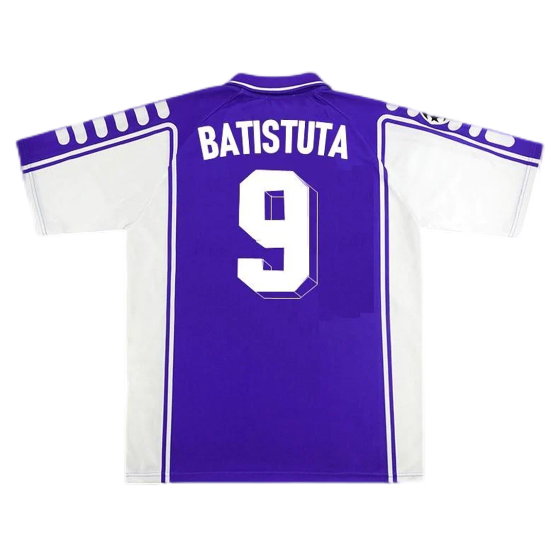 Fiorentina BATISTUTA #9 Retro Jersey Home 1999/00