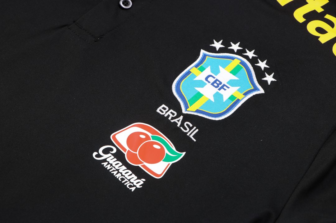 Brazil Polo Shirt Black 2022/23