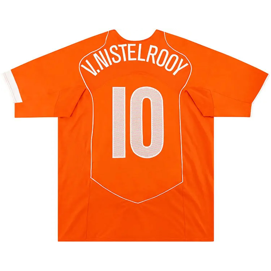 V.NISTELROOY #10 Netherlands Retro Jersey Home EURO 2004