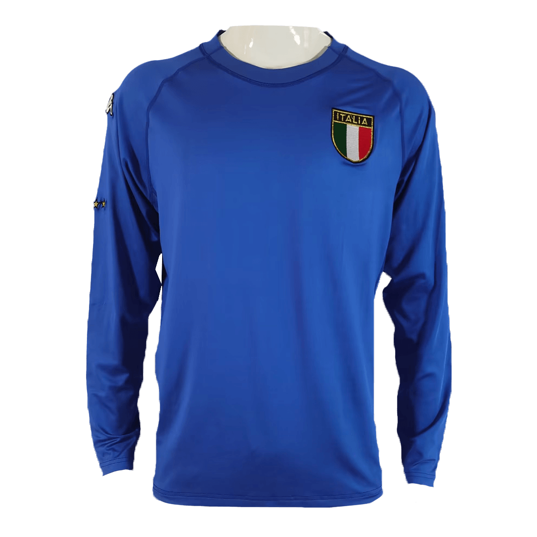 Italy Retro Home Long Sleeve Jersey 2000