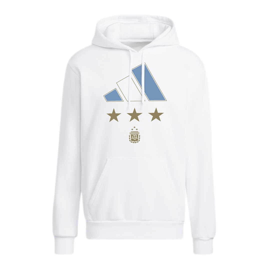 Argentina Messi World Cup Winners Collection Sweater Hoodie White 2022