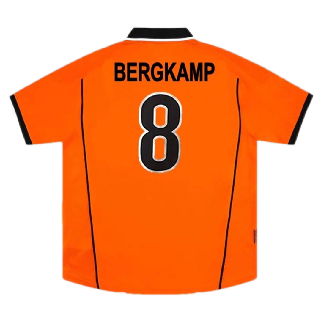 Netherlands BERGKAMP #8 Retro Jersey Home Replica World Cup 1998