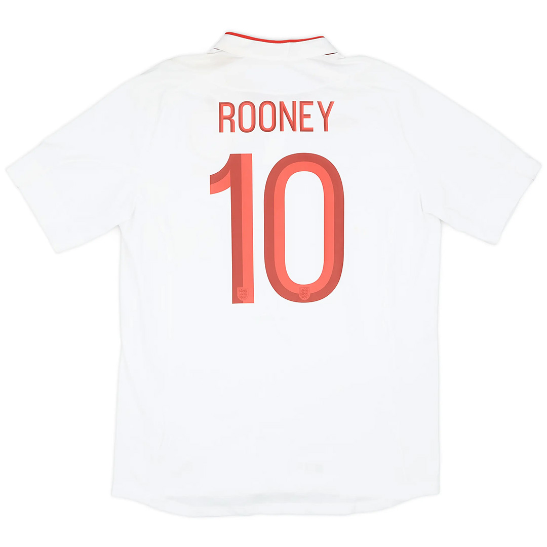 ROONEY #10 England Retro Jersey Home 2012