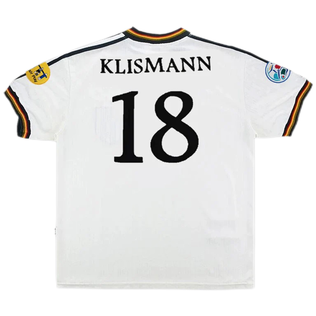 Germany KLINSMANN #18 Retro Jersey Home Euro Cup 1996