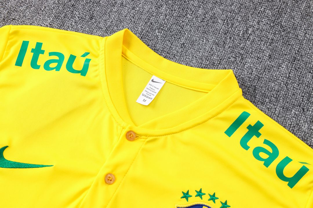 Brazil Polo Shirt Yellow 2022/23