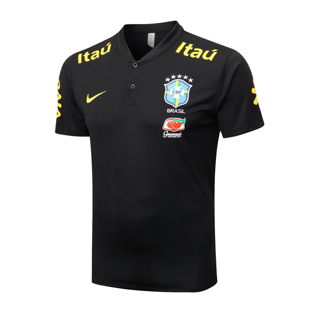 Brazil Polo Shirt Black 2022/23