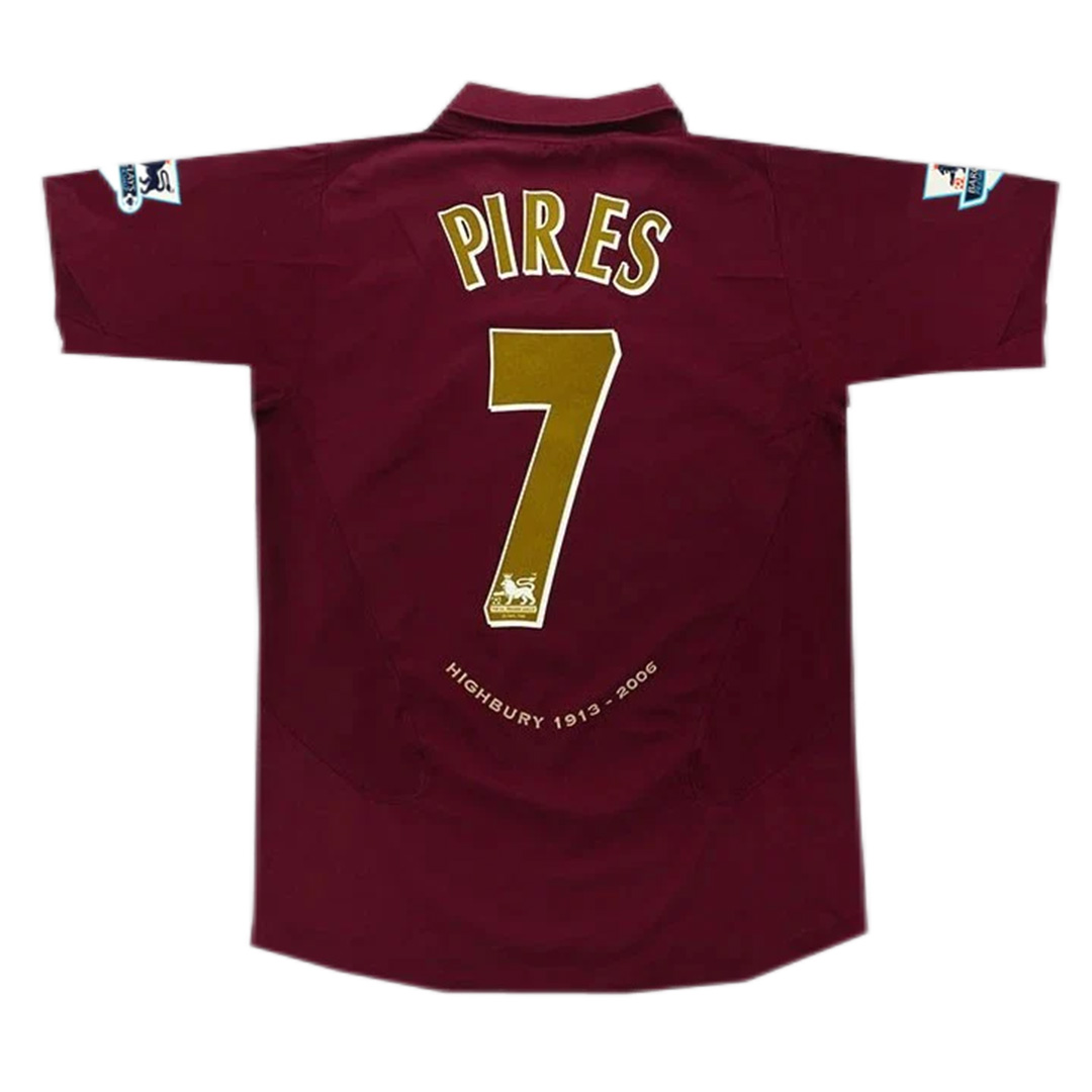 Arsenal Pires #7 Retro Jersey Home 2005/06