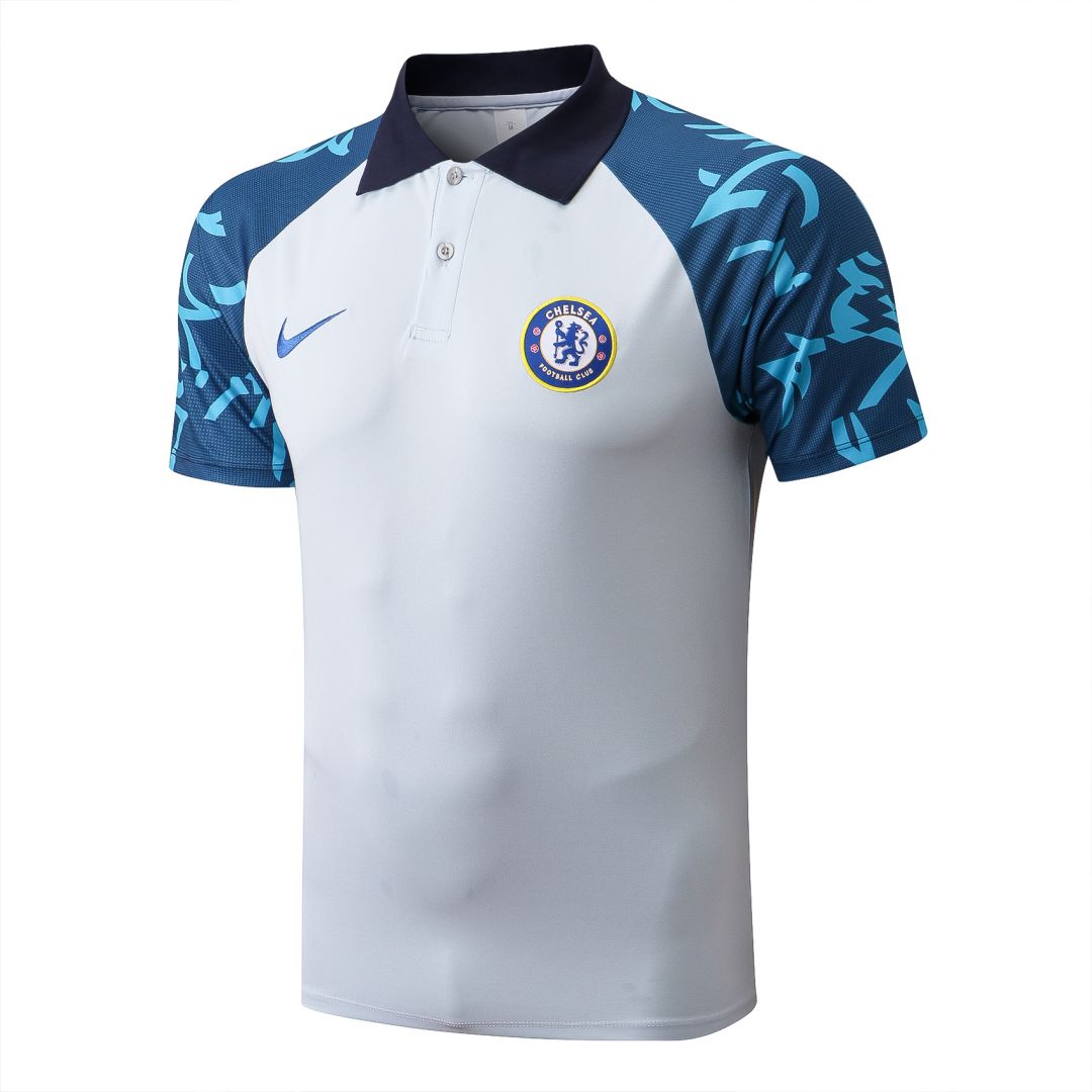 Chelsea Core Polo Shirt White 2022/23