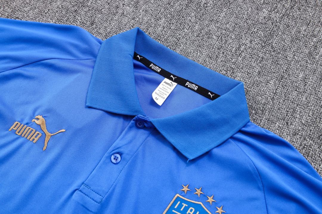 Italy Polo Shirt Blue 2023