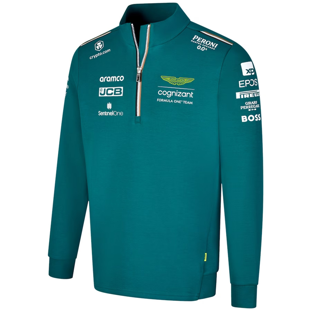 Aston Martin Aramco Cognizant F1 Racing Team 1/2 Zip Sweat 2023