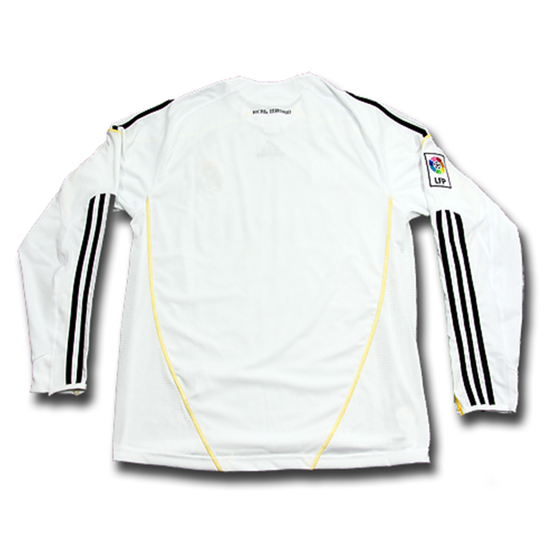 Real Madrid Retro Home Long Sleeve Jersey 2009/10