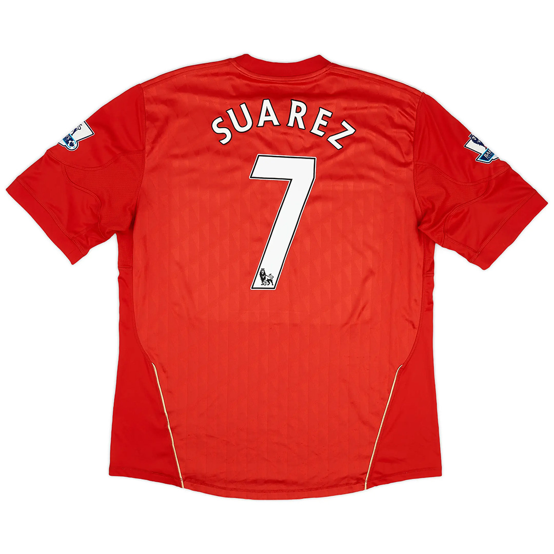 SUAREZ #7 Liverpool Retro Jersey Home 2010/12