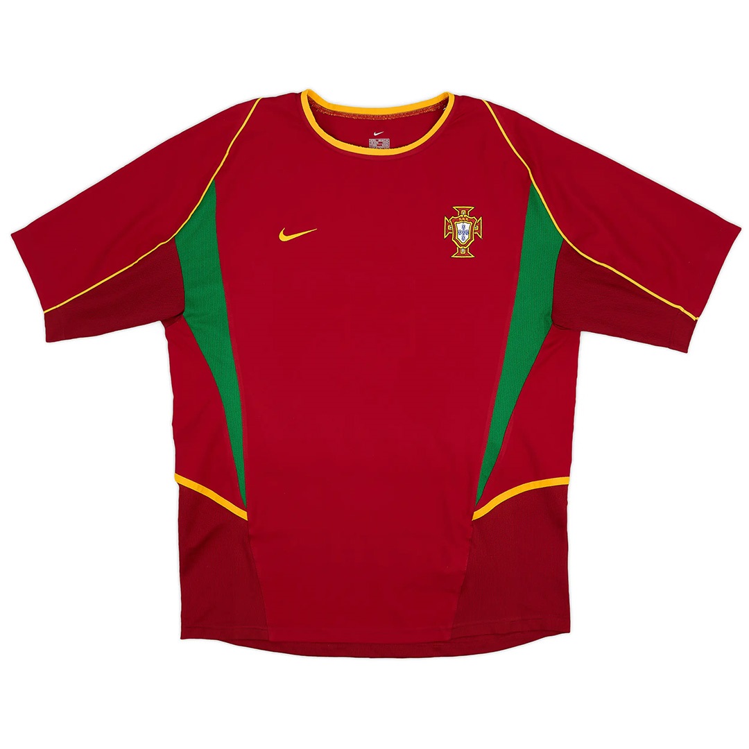 Portugal Retro Home Jersey World Cup 2002