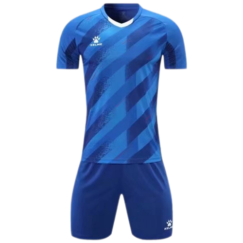 Kelme Customize Team Soccer Jersey Kit (Shirt+Short) Blue - 1005
