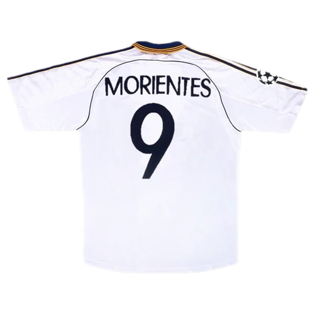 Real Madrid MORIENTES #9 Retro Jersey Home 1998/00