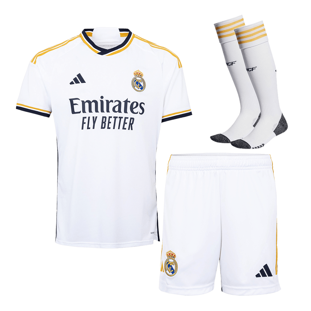 [Super Replica] Real Madrid Home Whole Kit(Jersey+Shorts+Socks) 2023/24
