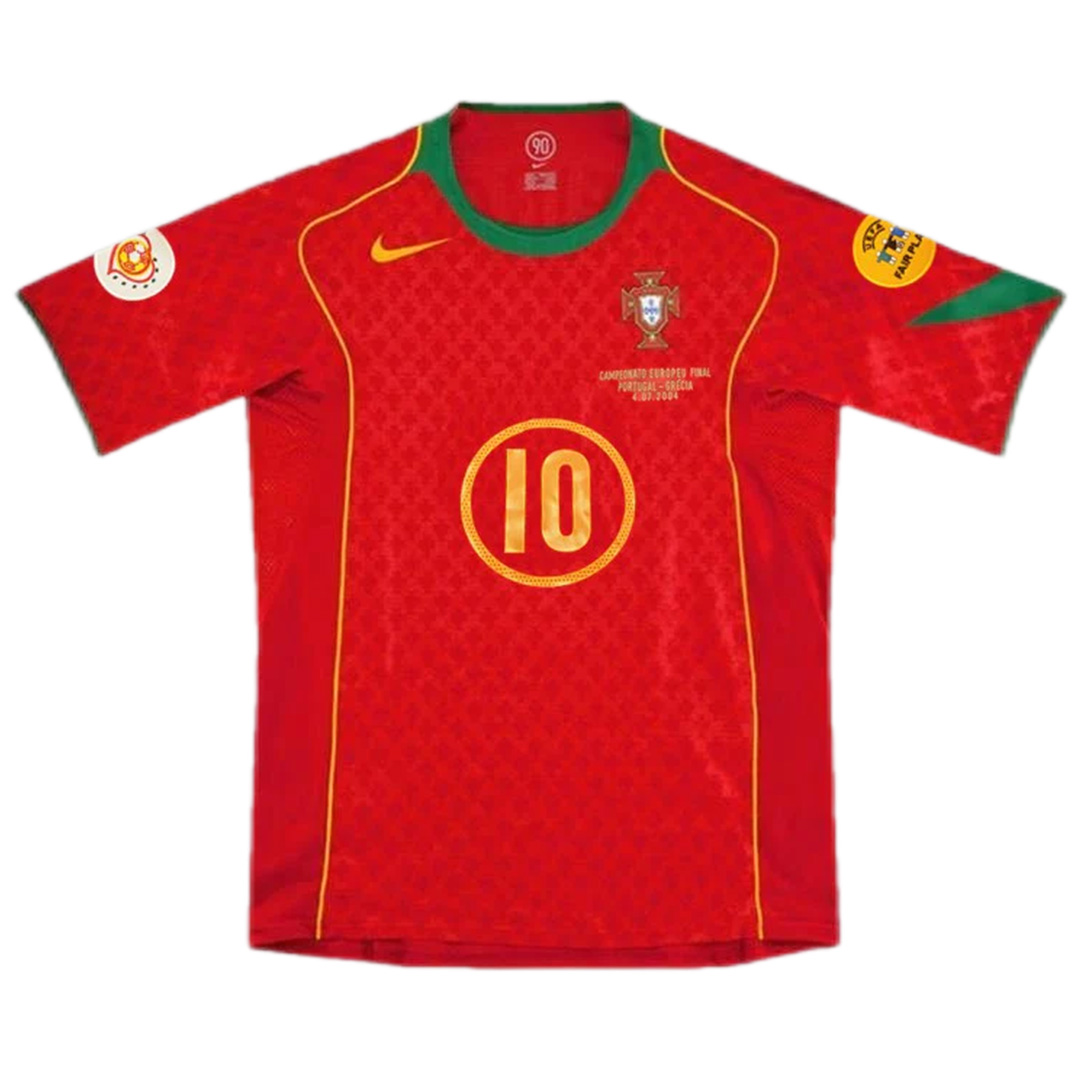 Portugal Rui Costa #10 Retro Jersey Home Replica Euro Cup 2004