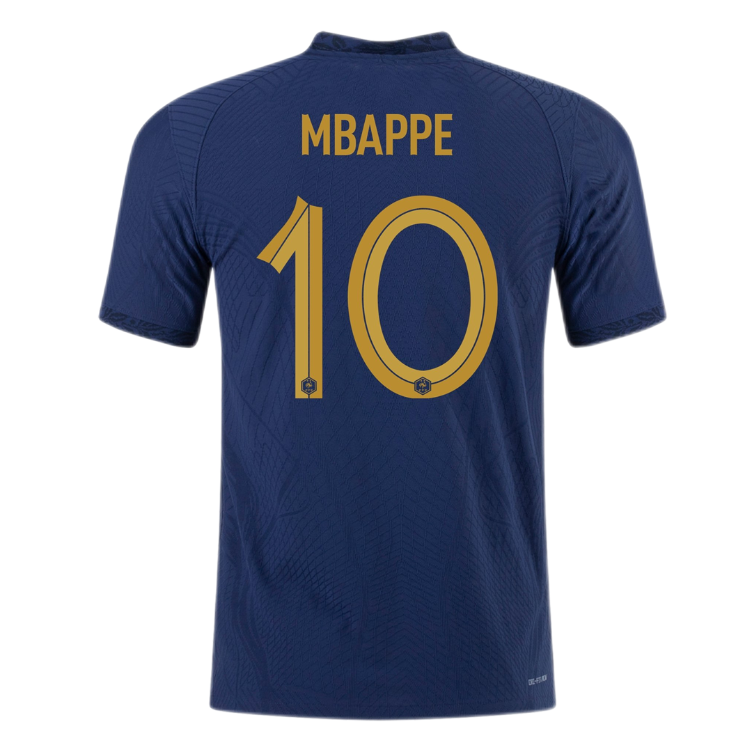France MBAPPE #10 Jersey Home Player Version World Cup 2022